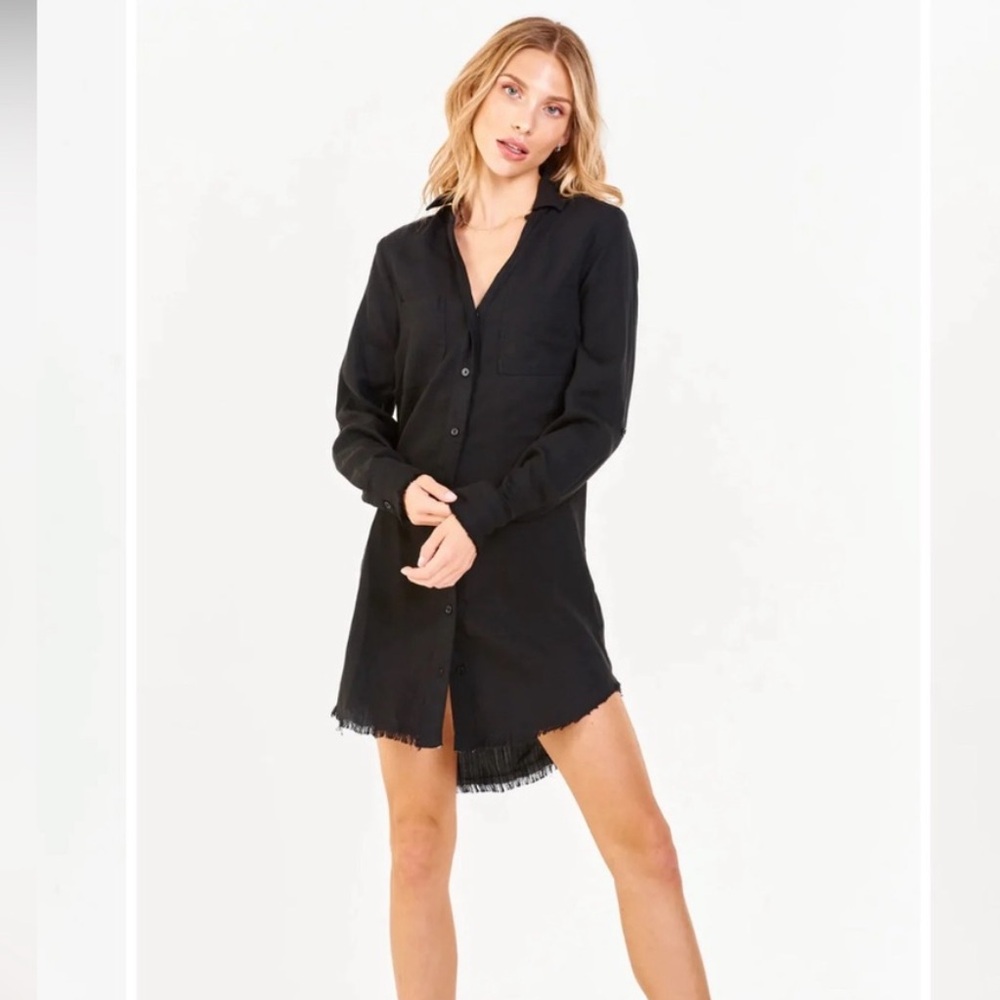 Dear John Avery Button Down Dress | Small | Black